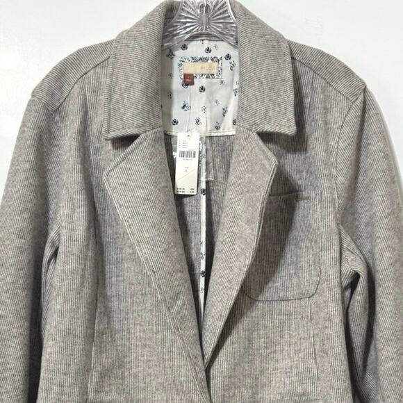 Anthropologie PILCRO Women’s Large Academia Blazer Coat Natural Beige NWT - Picture 5 of 8